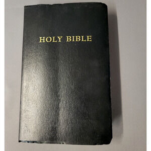 The Holy Bible KJV Book Reference Edition 2017 Black Faux Leather Red Letter